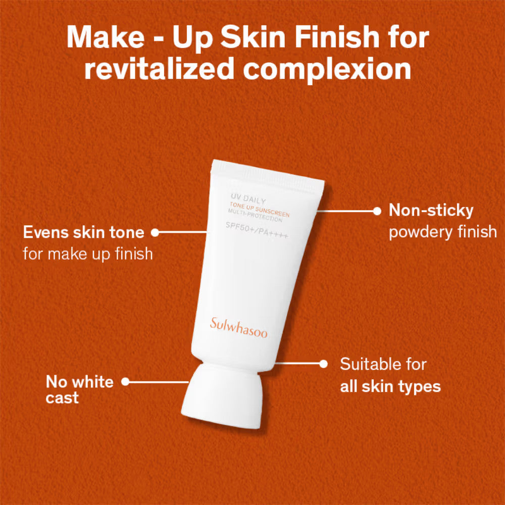 Sulwhasoo UV Daily Tone Up Sunscreen SPF 50+ PA++++ Pack of 5 - Travel Size