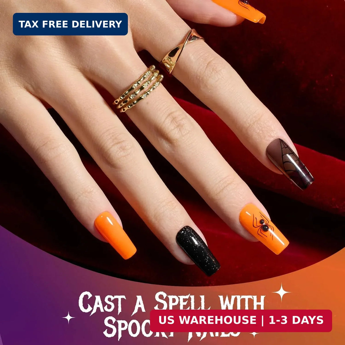 Beetles Halloween Gel Nail Polish Set - 6 Spooky Colors for Nail Art