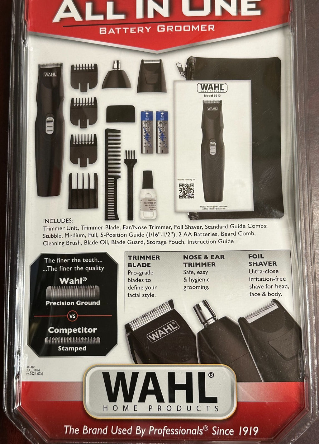 3-in-1 Nose Ear Beard Hair Trimmer Foil Shaver Cordless Groomer