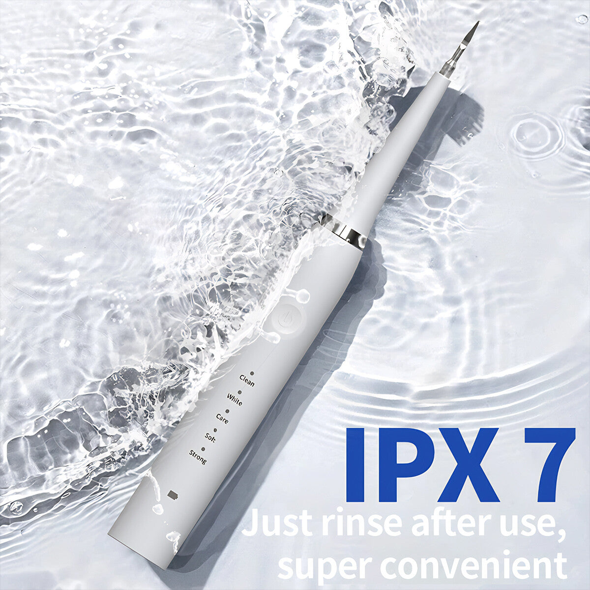 Ultrasonic Teeth Cleaner Kit for Dental Plaque & Stain Removal - Oral Care Device