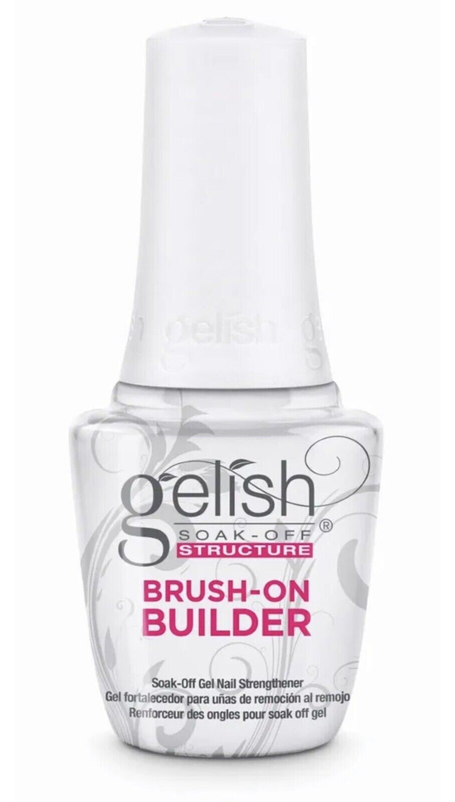 Brush-On Builder Gel for Nails - Clear, 0.5 oz, Fast Curing & Strong
