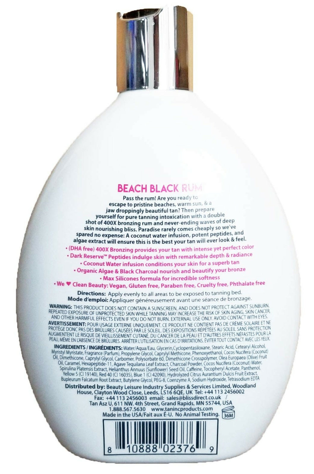 Double Shot 400X Bronzer Tanning Lotion 13.5oz - Coconut & Algae Nourishing