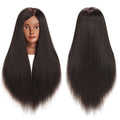 Practice Mannequin Head with Long Synthetic Hair 26-28 Inches for Cosmetology Training