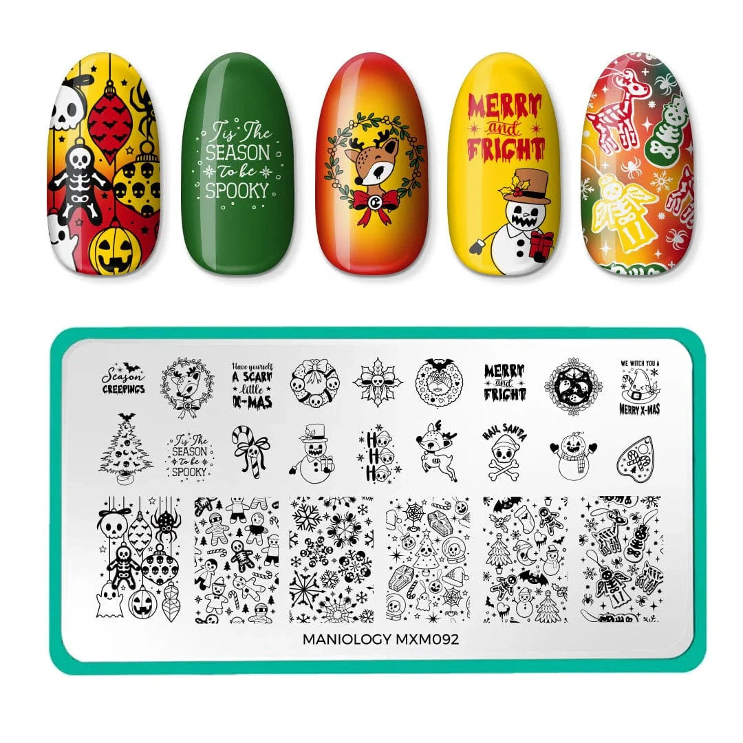 Maniology Nail Stamping Plate Set MXM091 & MXM092 - Nail Art Tools