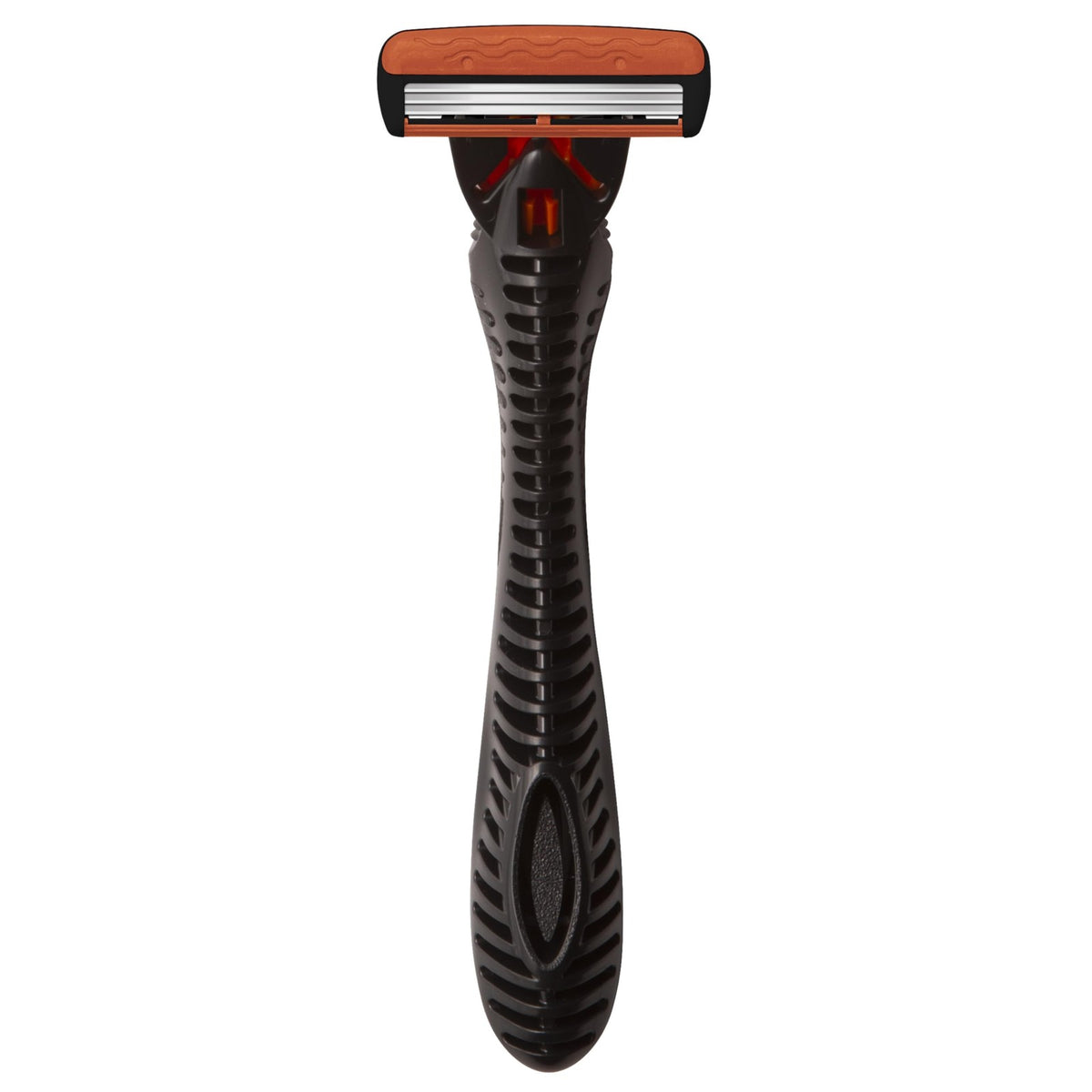 Men's Refillable 3-Blade Razor Set with Handle and 6 Cartridges - Comfortable Shave