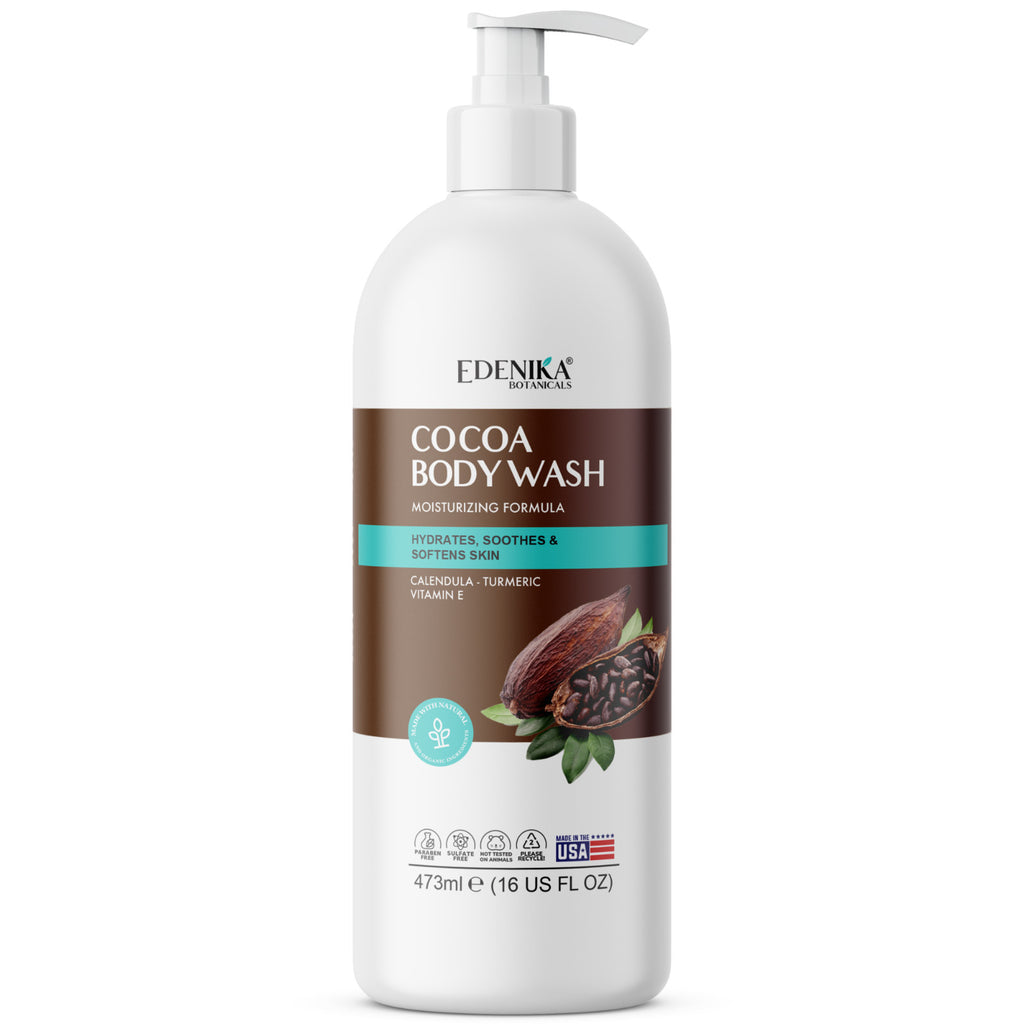 Moisturizing Cocoa Butter Body Wash for Sensitive Skin - 2 Pack