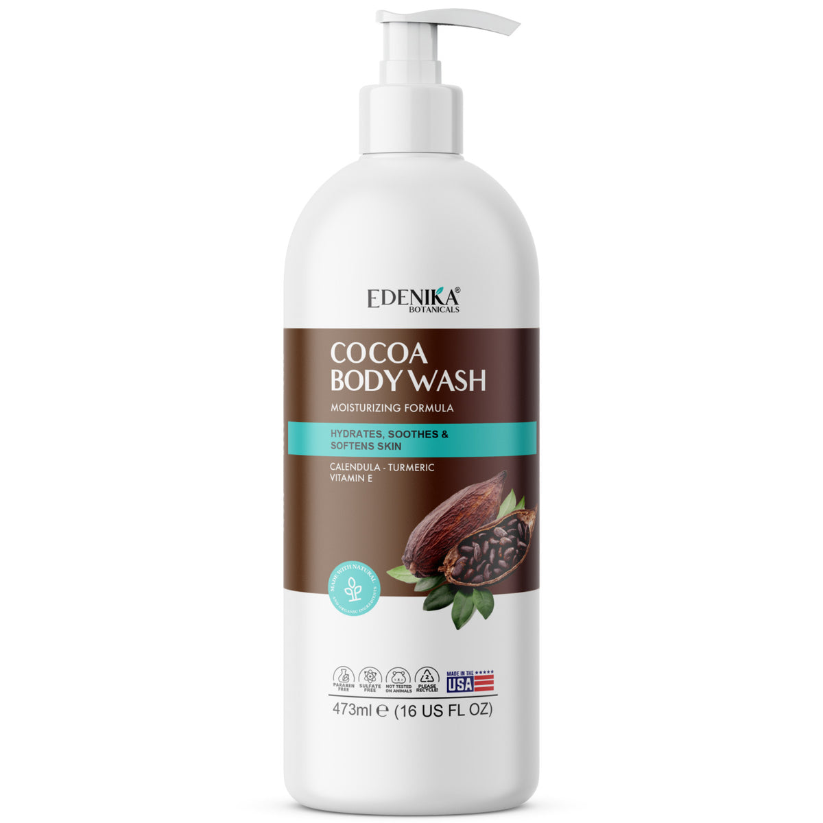 Moisturizing Cocoa Butter Body Wash for Sensitive Skin - 2 Pack