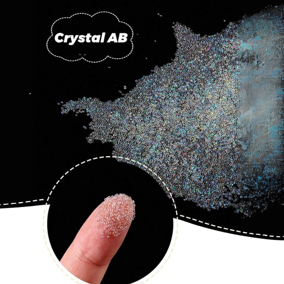 5000pcs Nail Caviar Beads for 3D Nail Art - Mini Nail Ball Charms, Multiple Colors