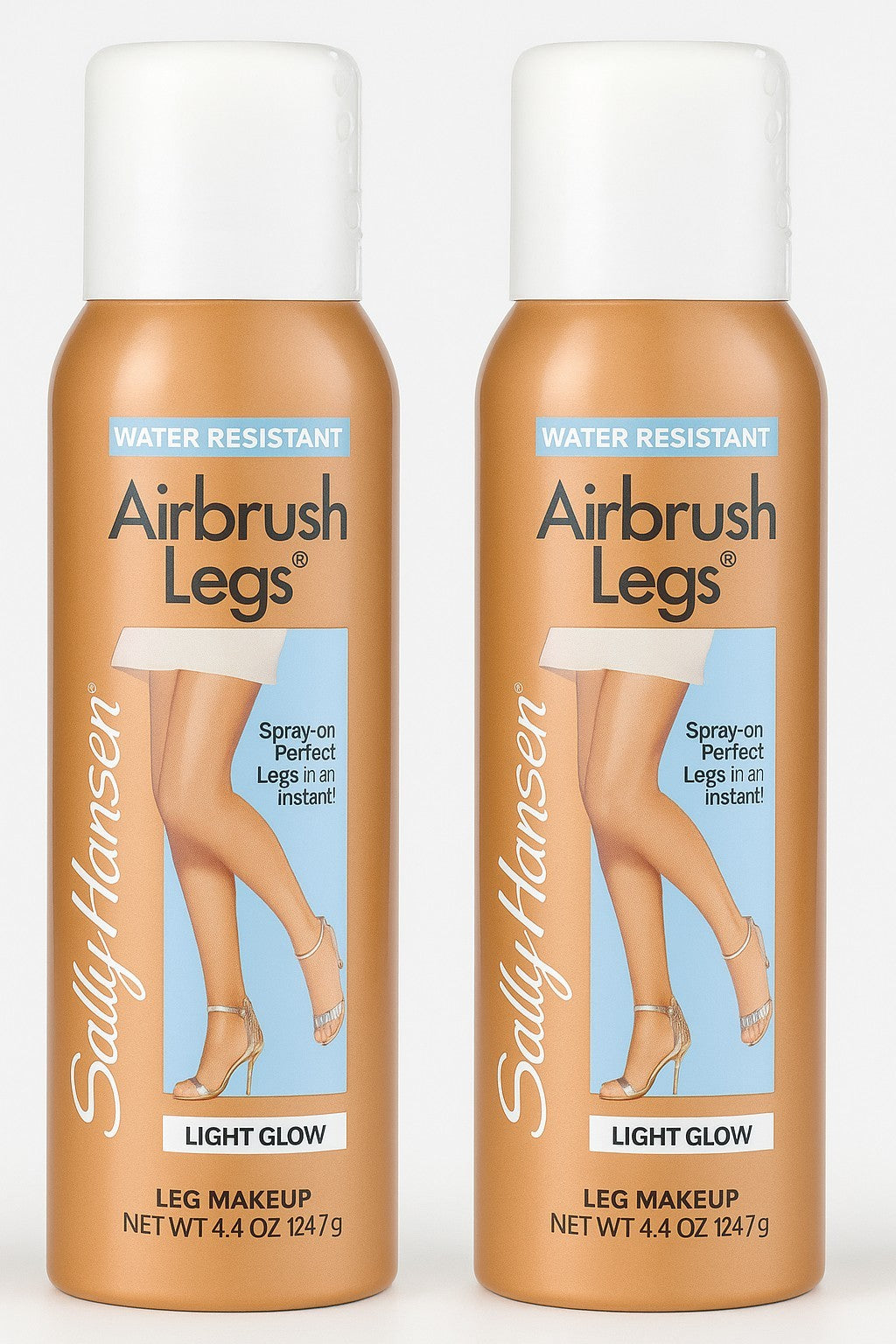 Long-Lasting Leg Makeup Spray - Light Glow, 4.4 oz, Pack of 2