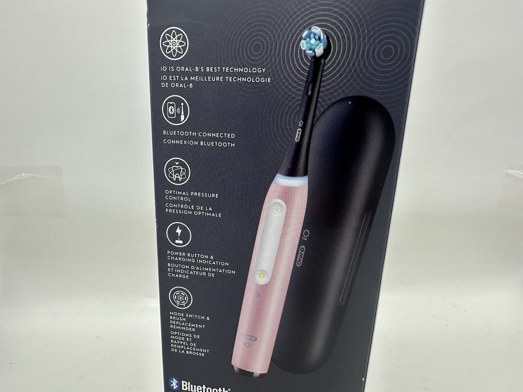 Electric Toothbrush Pink with App Bluetooth & Travel Case - Oral-B iO Series 4 Luxe