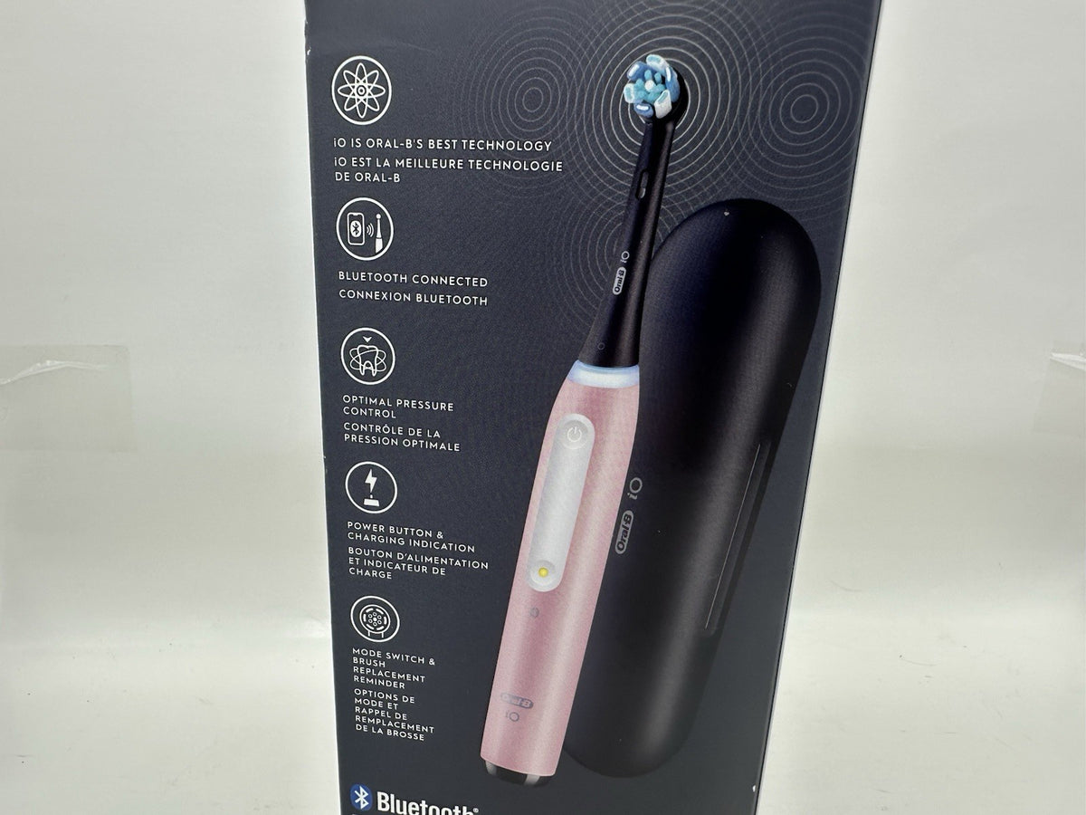Electric Toothbrush Pink with App Bluetooth & Travel Case - Oral-B iO Series 4 Luxe