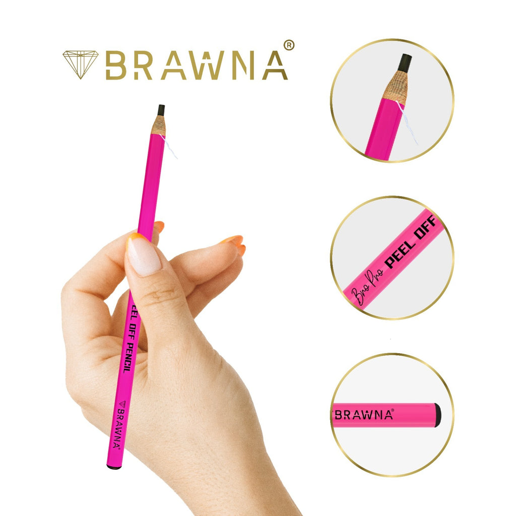 Brow Prow Mapping Pencils for Lip & Eyebrow - 6 Color Pack with Sharpener