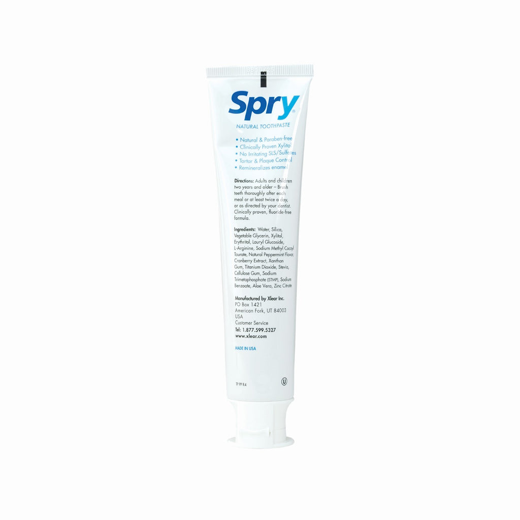Natural Peppermint Xylitol Fluoride-Free Toothpaste for Bright Smiles - Pack of 1