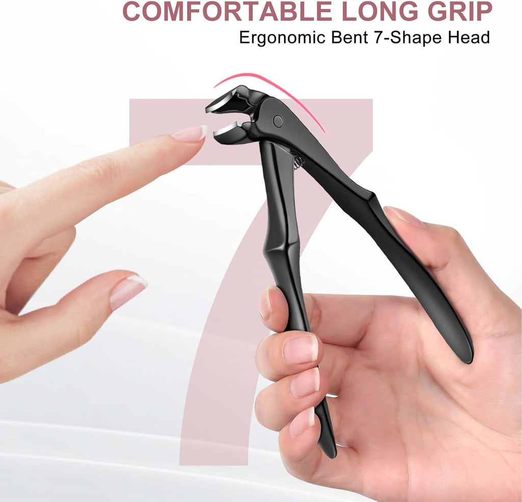 Heavy-Duty Toenail Clippers for Seniors & Men - Large Handle Thick Nail Trim
