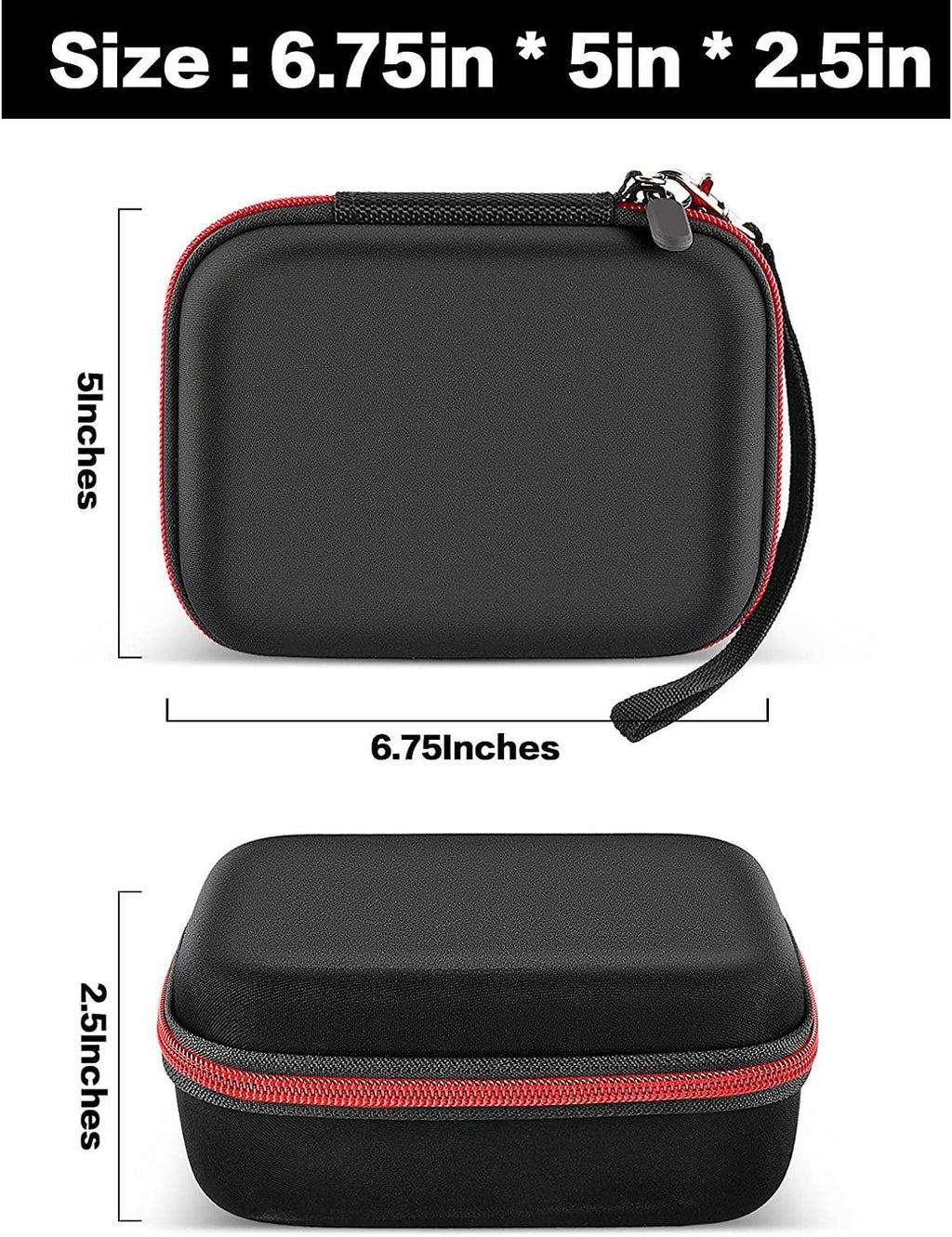 Hard Case for Wahl Professional Peanut Classic Clipper & Trimmer - Black Faux Leather