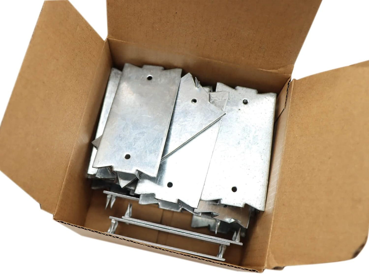 50PCS 1.5 x 2 Inch Nail Plates for Wiring and Pipe Protection