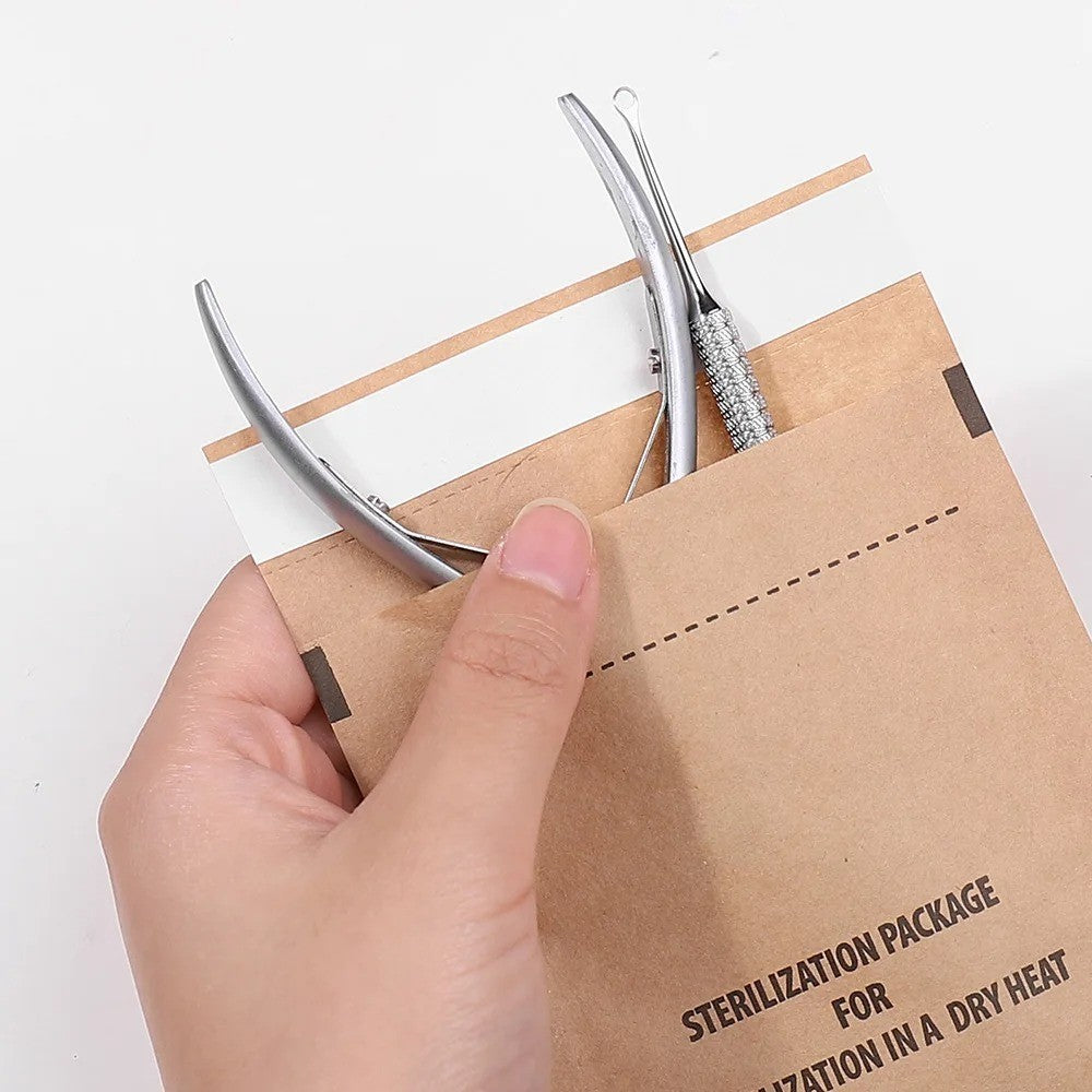 Disposable Nail Sterilizer Bags for Manicure & Salon Disinfection 50-100PCS