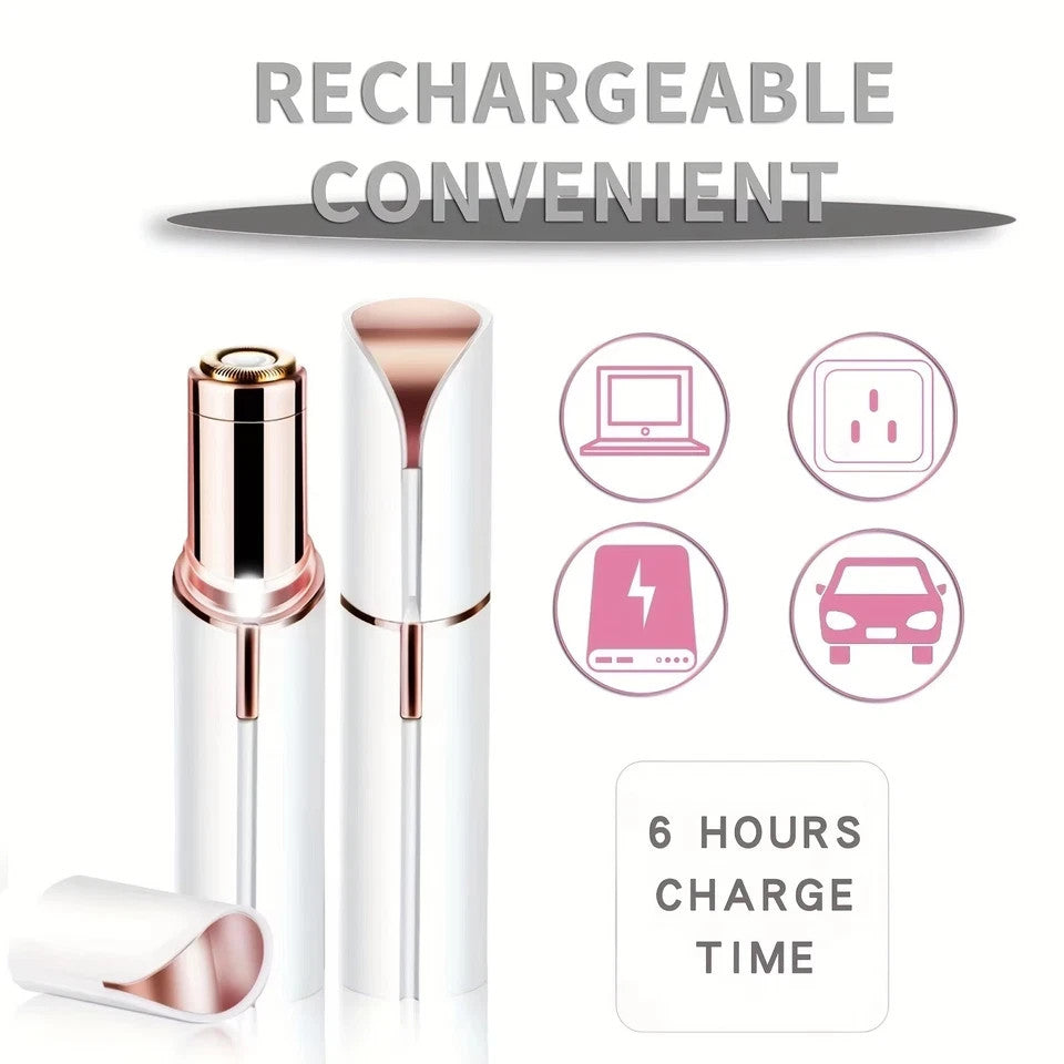 Facial Hair Remover for Women Painless Trimmer & Epilator - USB Rechargeable, Portable