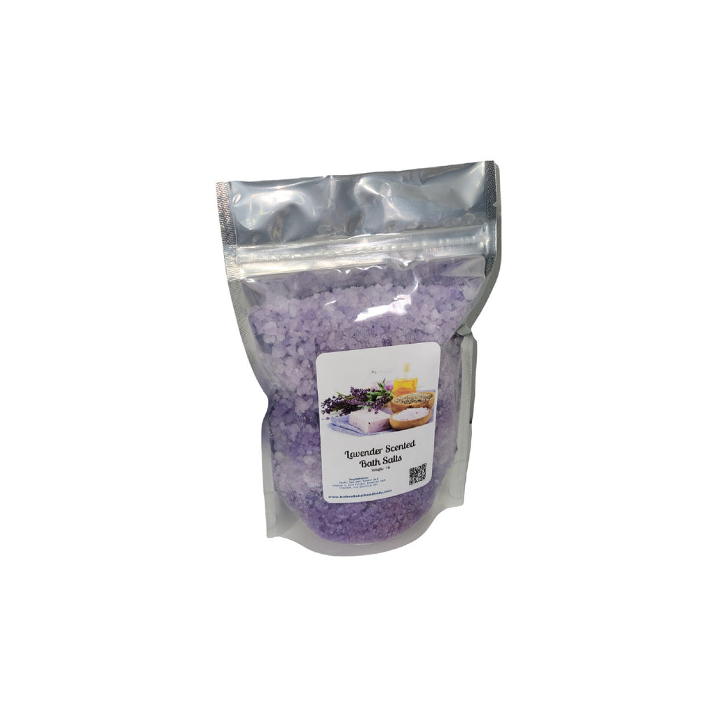 Aromatherapy Bath Salts Set - 4 Scented 1lb Bags for Relaxation & Skin Care