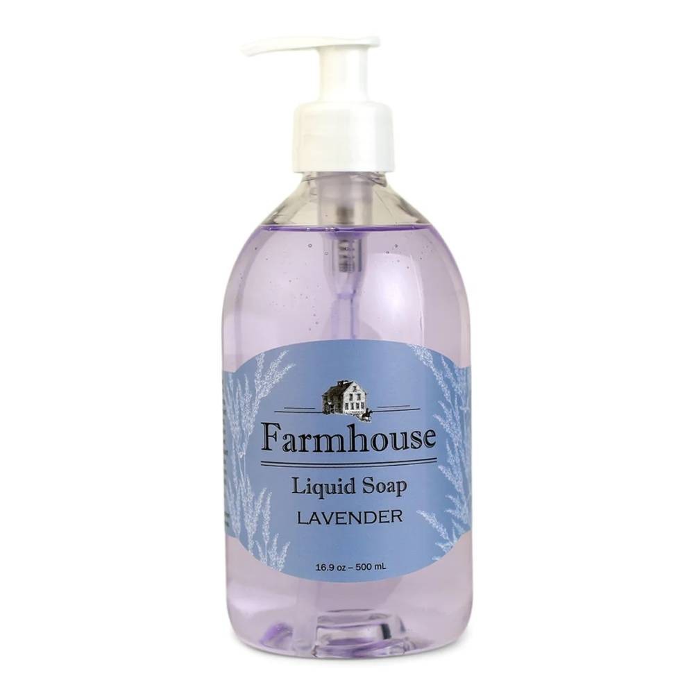 Farmhouse Lavender Liquid Soap - Mild Nourishing Hand & Body Wash, 16.9 Oz