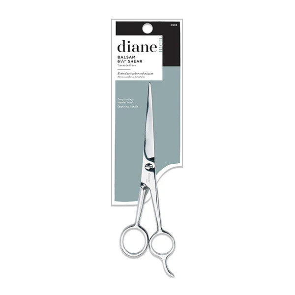 6.5 Inch Barber Shears with Smooth Edge and Attached Finger Rest - Professional Haircutting Tool