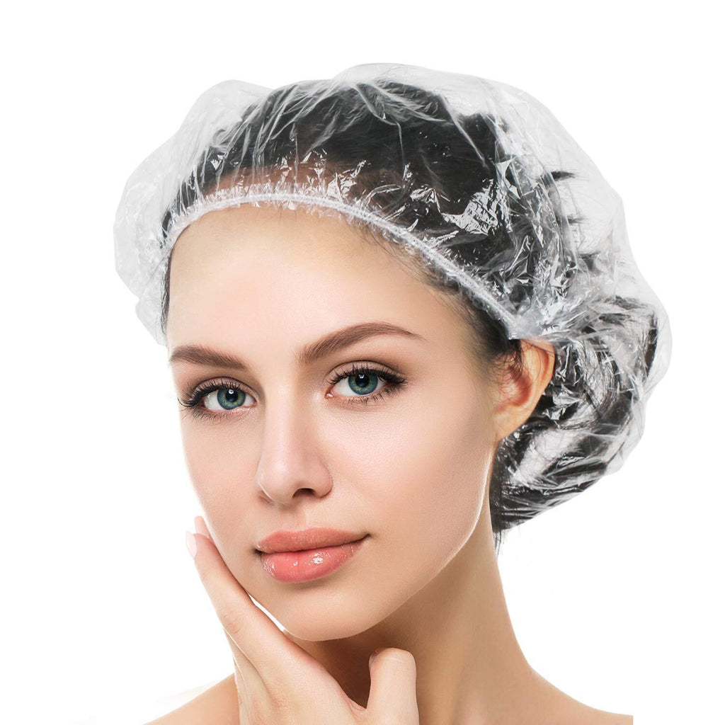 Disposable Shower Caps Large Elastic Hair Salon Shower Caps 200PCS