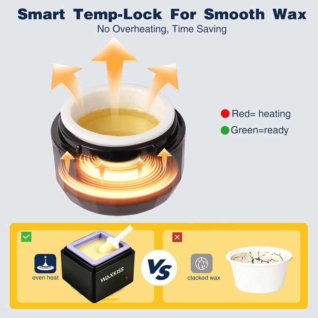 Waxing Kit Wax Heater Warmer with Wax Beans & Accessories for Hair Removal