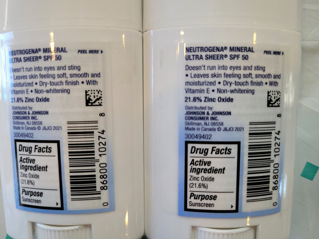 Neutrogena Ultra Sheer SPF 50 Sunscreen Stick for Face & Body 1.5oz
