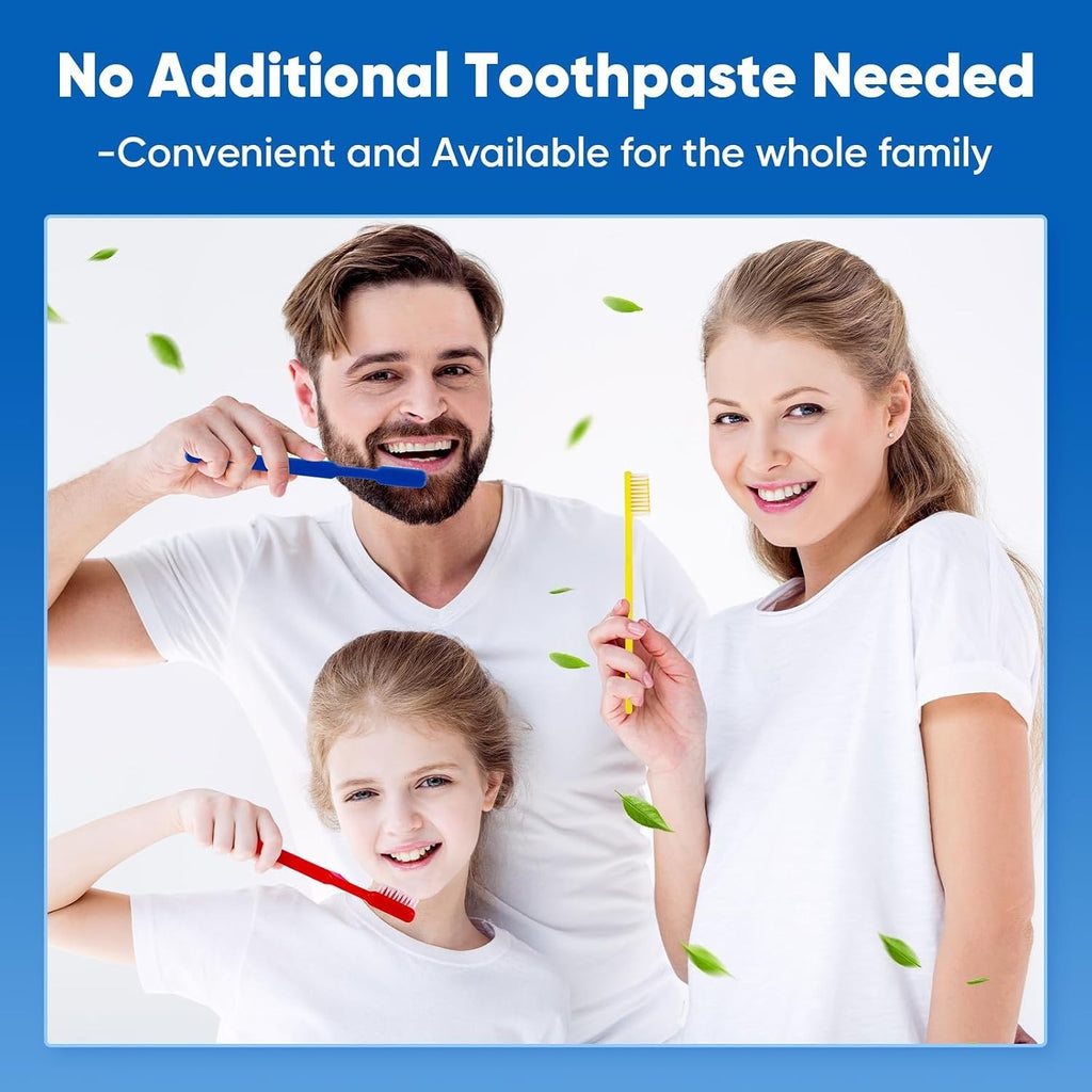 50 Pack Pre-Pasted Disposable Toothbrushes with Toothpaste for Travel & Hotel Use