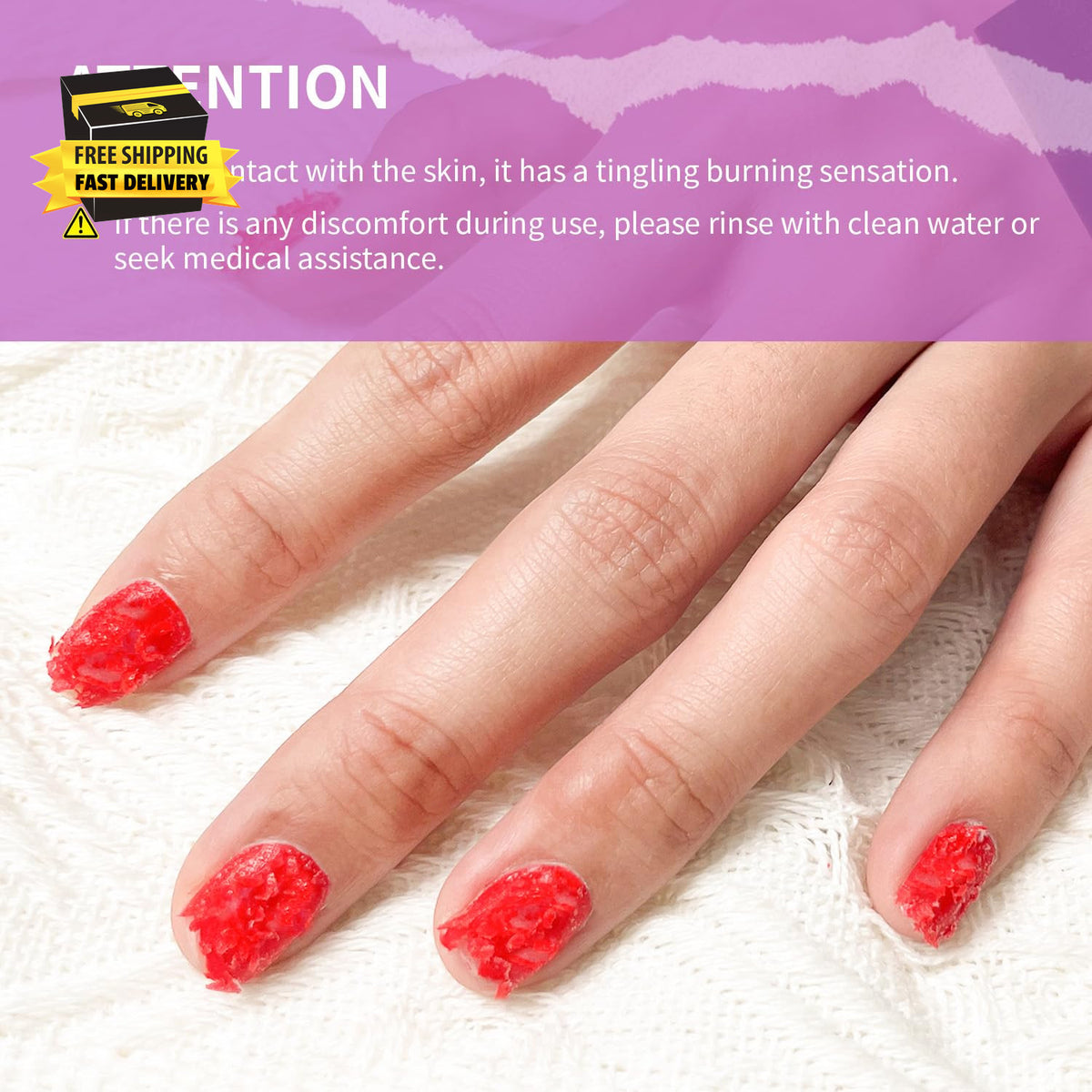 Gel Nail Polish Remover 2x10ml Fast & Easy Nail Polish Removal