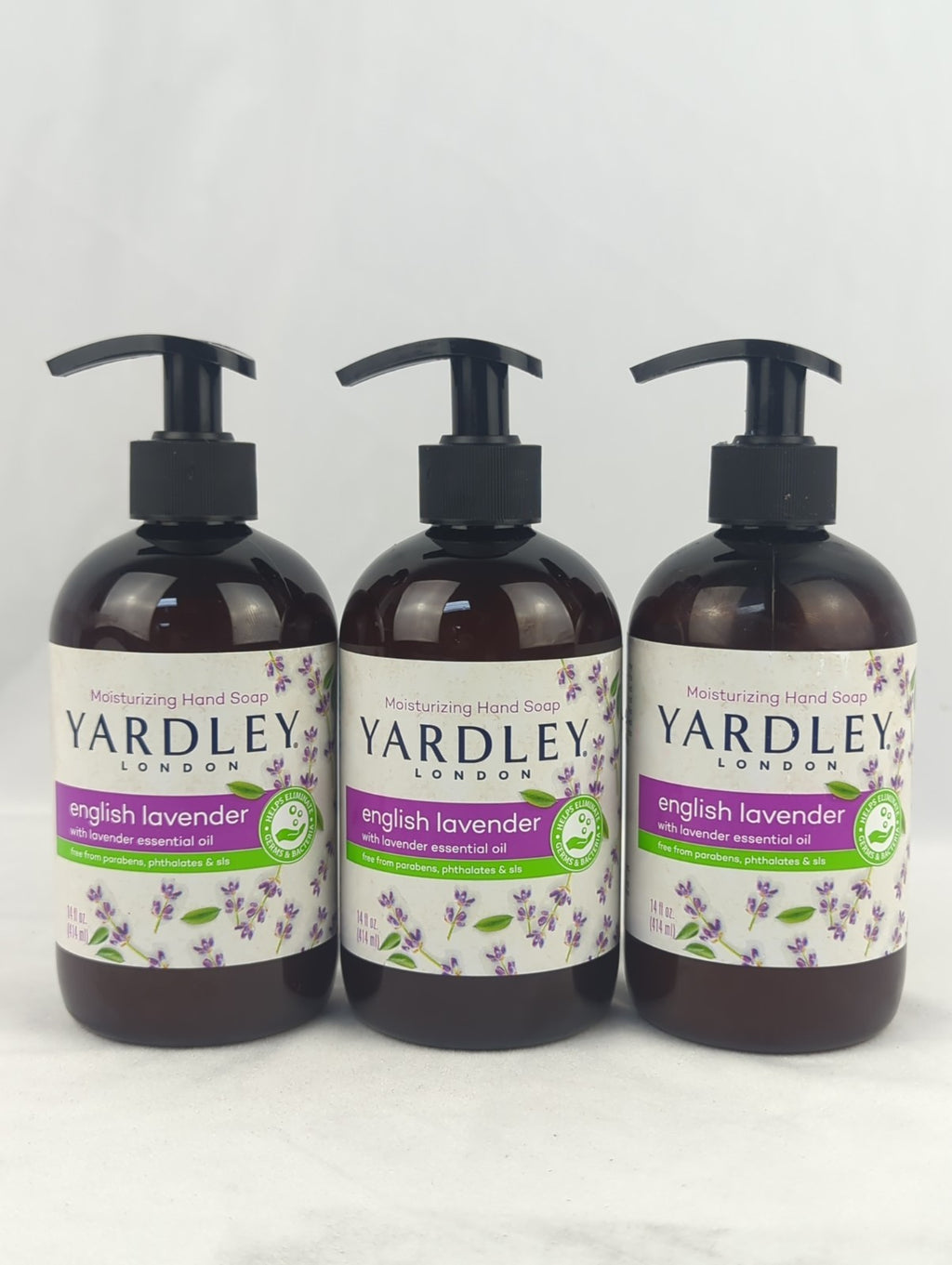 Lavender Liquid Hand Soap 3 Pack - 14 oz Each | Moisturizing & Gentle