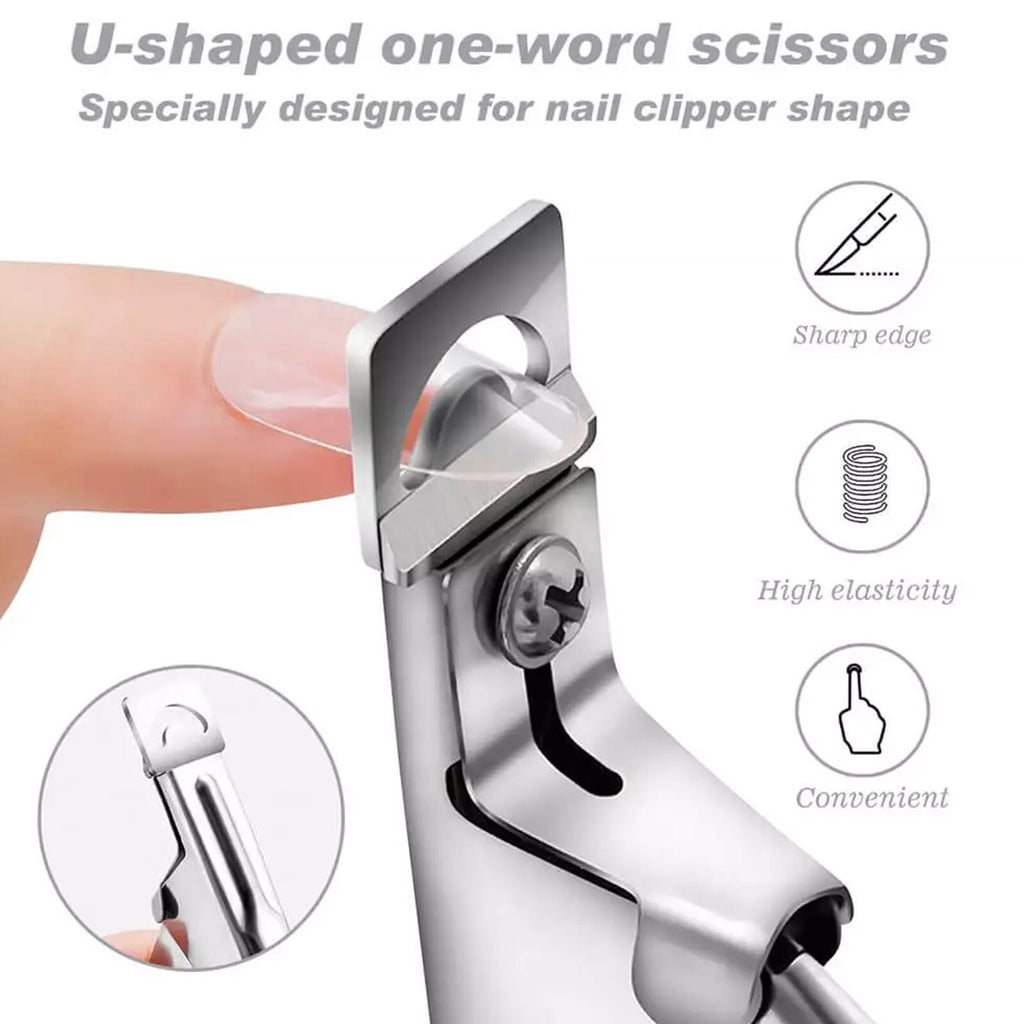 Manicure Nail Art Scissors & Tip Trimmer for Acrylic Gel False Nails