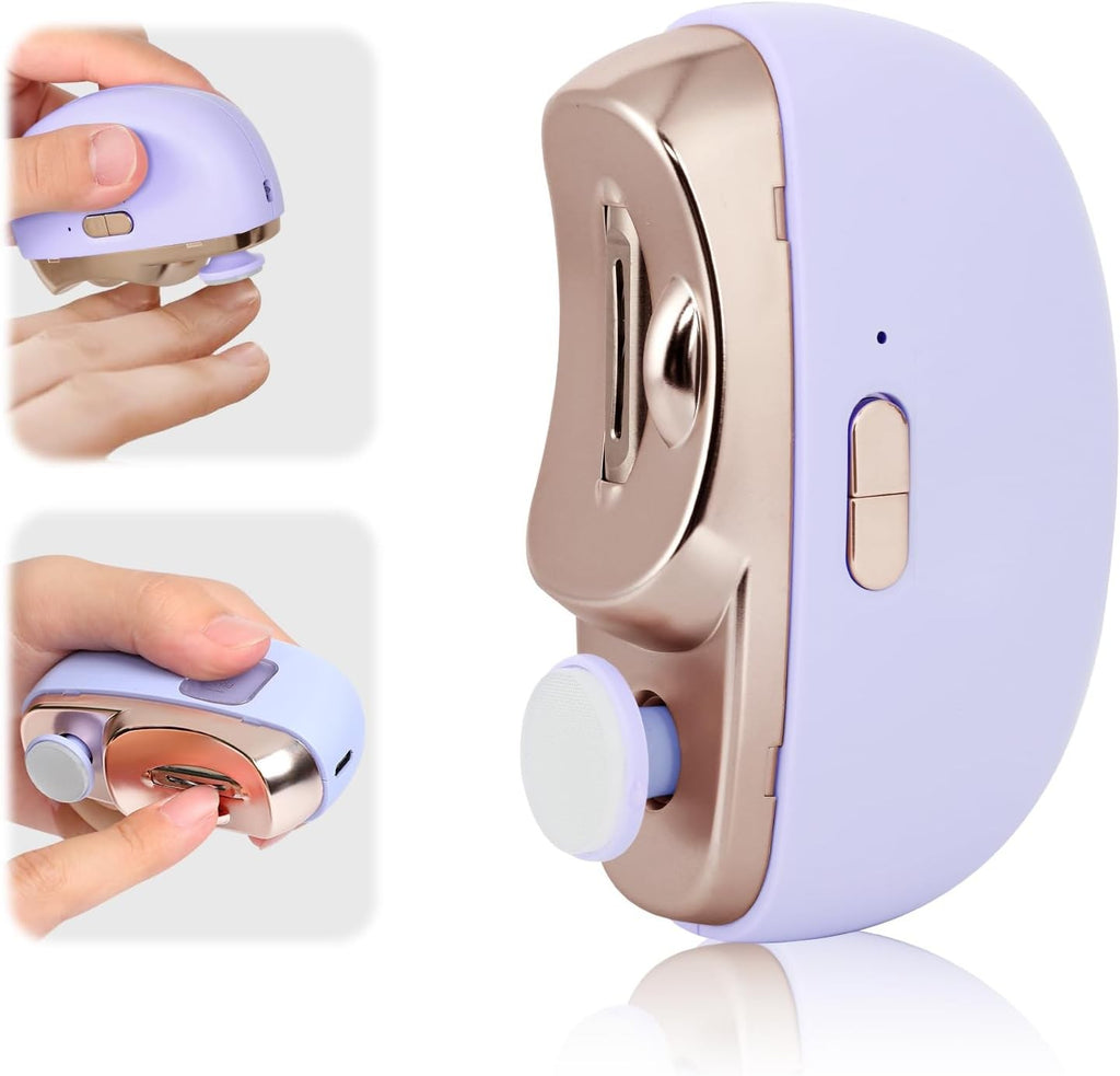 Electric Nail Clipper & File Set with Polishing and Debris Organizer