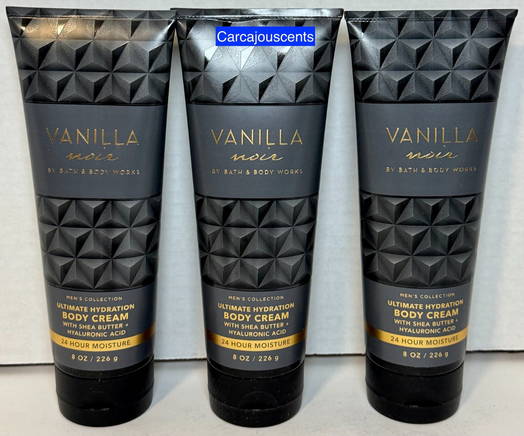 Vanilla Noir Body Cream Set of 3 with Hyaluronic Acid - Bath & Body Works