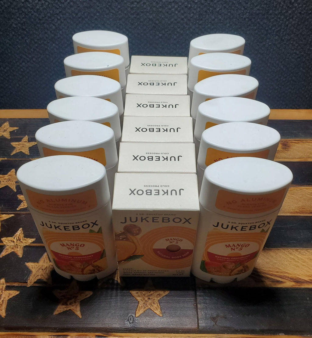 Jukebox Mango No. 5 Natural Deodorants & Body Soap Set - Mango & Peach Scent