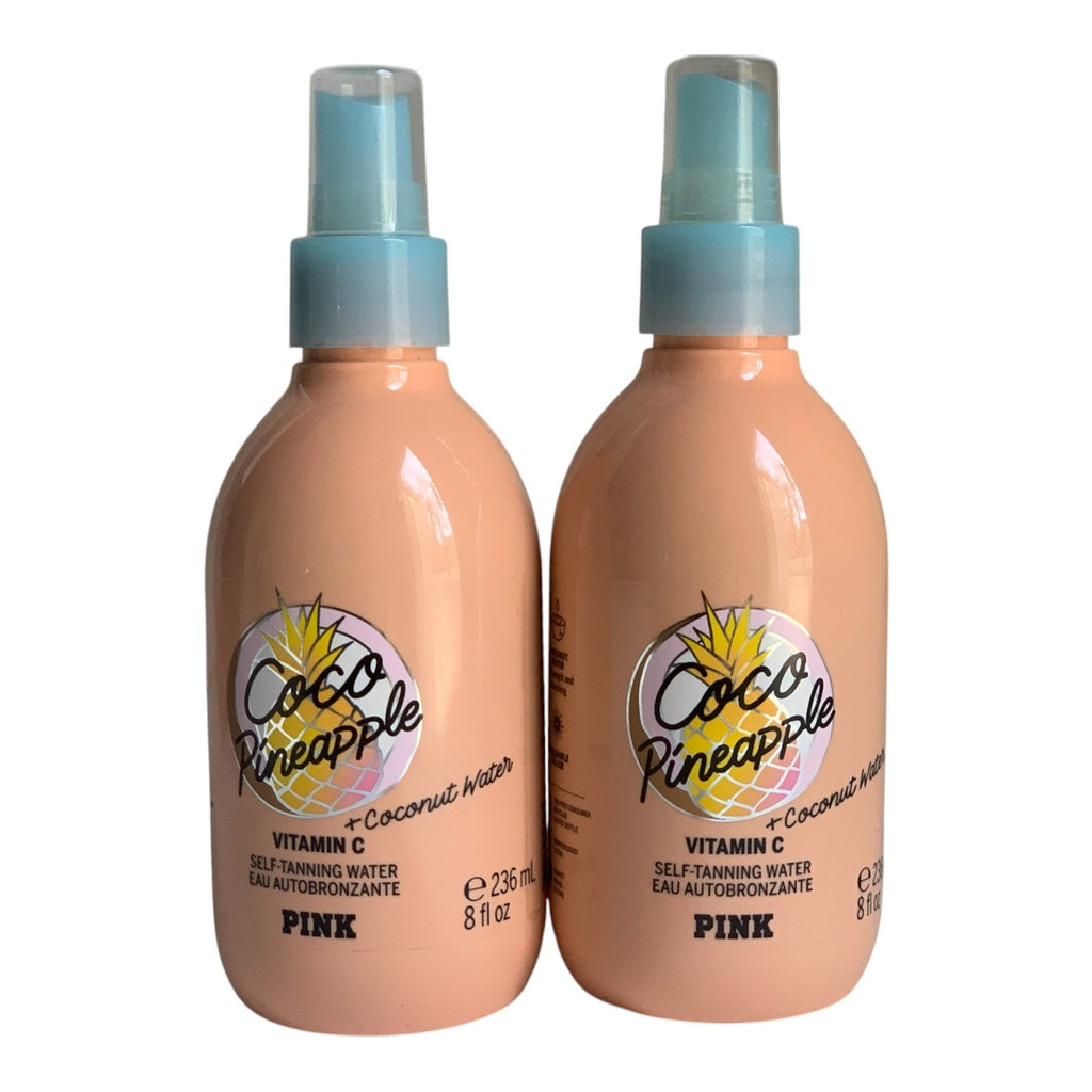 Victoria's Secret PINK Coco Pineapple Self Tanning Water Set - 8 fl oz x 2