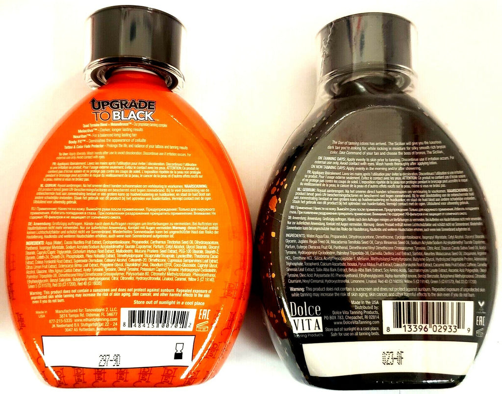 Black Tanning Bed Lotion with Bronzer & Skin Firming - Ed Hardy Upgrade
