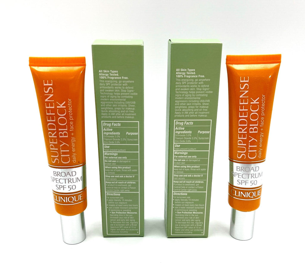 Clinique SuperDefense Broad Spectrum SPF 50 Sunscreen - 2 Pack, 1.4 oz Each