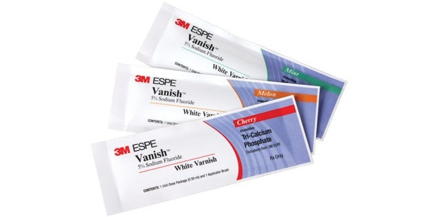 4-Pack Dental Fluoride Varnish with Cherry Flavor for Sensitivity Relief