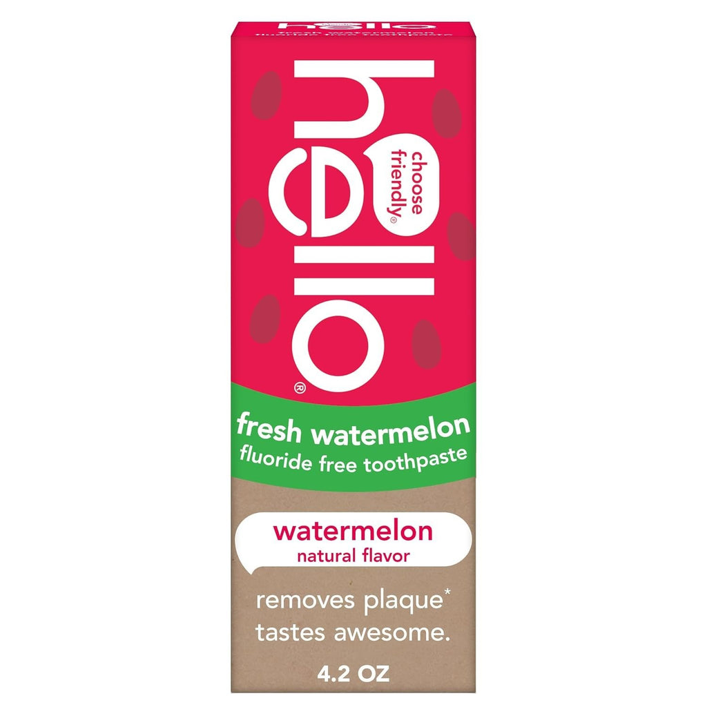 Kids Watermelon Toothpaste 4.2 oz Fluoride-Free Gentle Oral Care