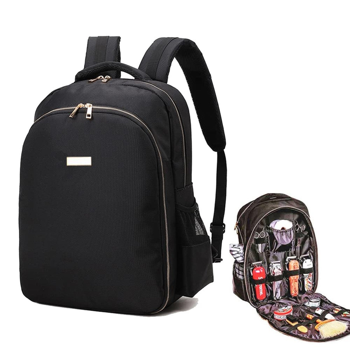 Large Barber Backpack Organizer for Hair Clippers & Styling Tools