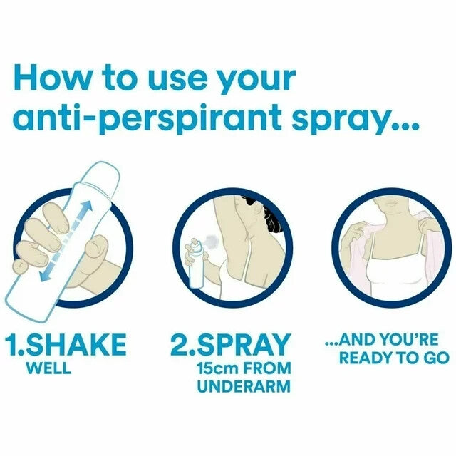 Dove Invisible Dry Anti-Perspirant Deodorant Spray 150ml - 2 Pack, Aluminum-Free & Long-Lasting Freshness