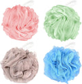 Bath Loofah Balls Set of 4 – Durable Shower Scrubber Sponges for Body Cleaning
