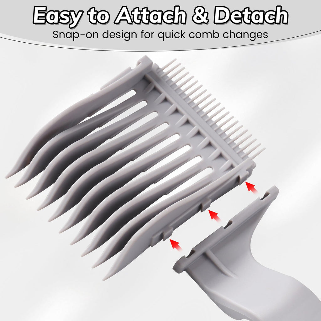 4-in-1 Detachable Fade Comb Set for Professional Haircutting & Grooming
