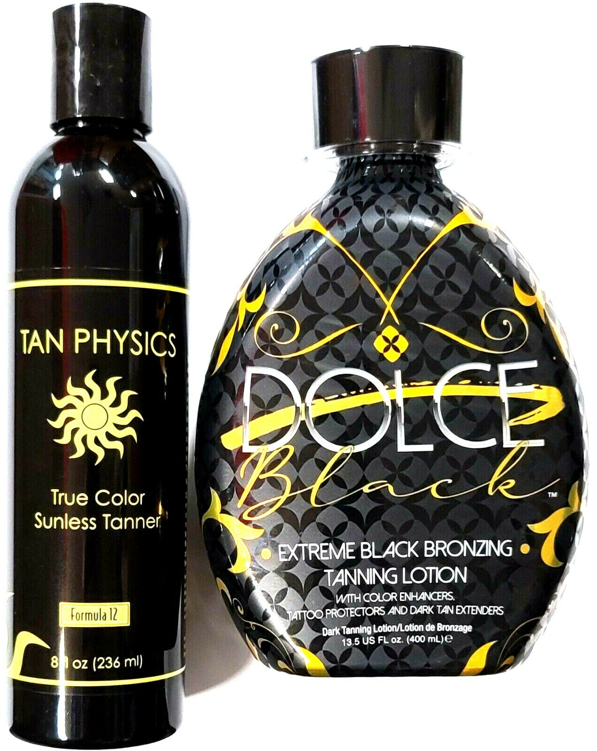 Self Tanner & Dark Bronzer Lotion with Anti-Aging & Tattoo Protection
