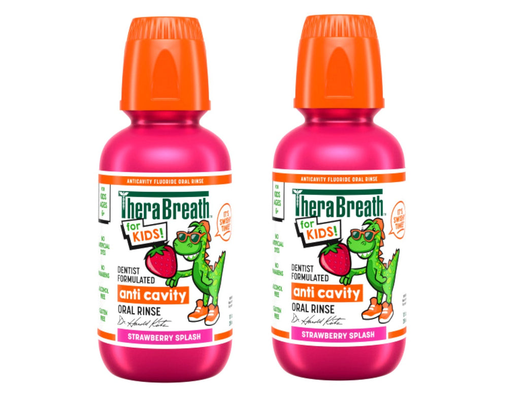 Kids Fluoride Mouthwash with Strawberry Flavor - 2 Pack, 10 fl oz