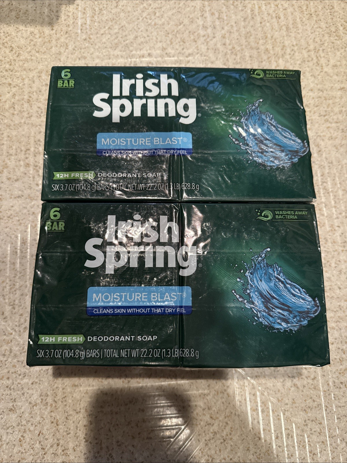 Irish Spring Moisture Blast Bar Soap 12 Pack - Classic Old Version
