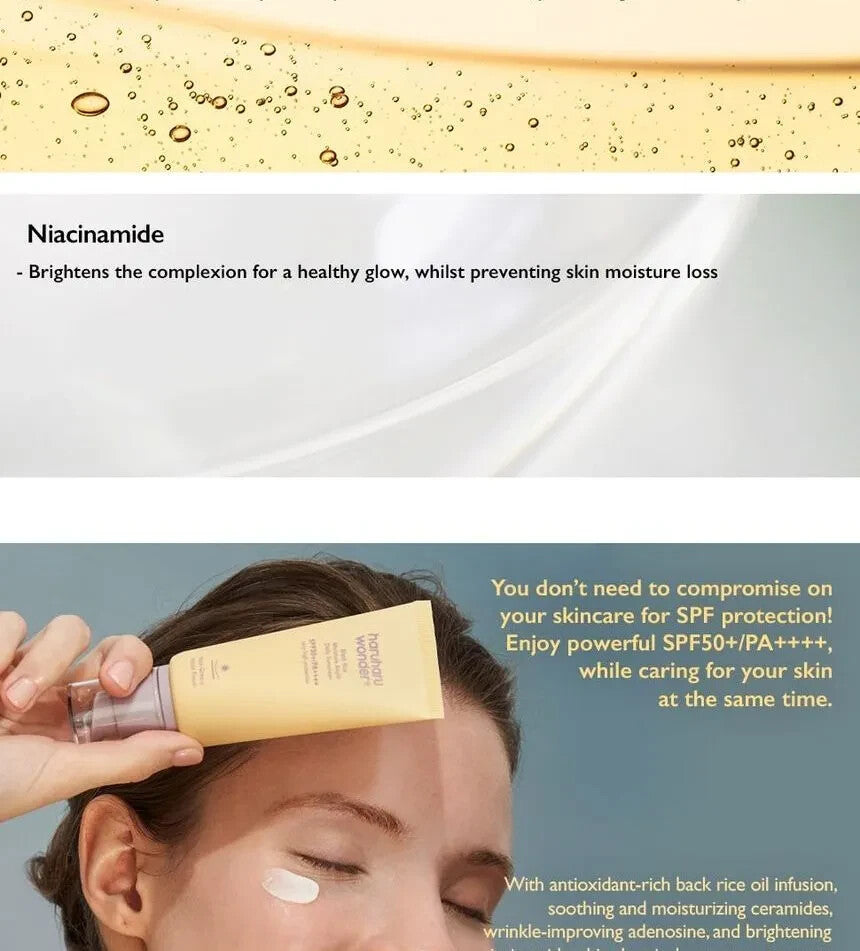 Black Rice Moisture Airyfit Sunscreen SPF50 50ml - Hydrating UV Protection