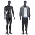Full Body Adjustable Male Mannequin Stand 73 Inch Black for Fashion Display