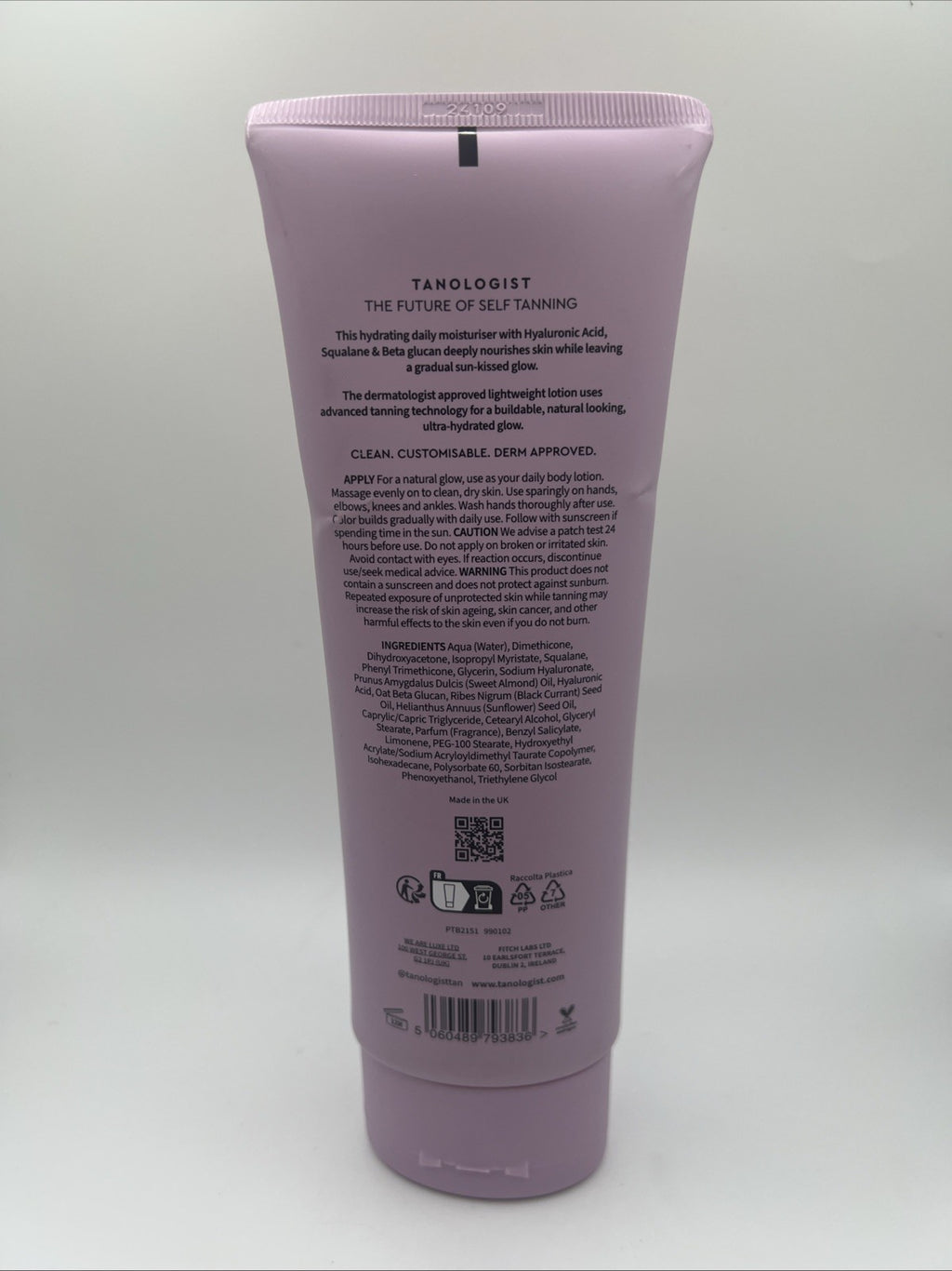 Gradual Tan Lotion with Hyaluronic Acid & Squalane - Hydrating Sunless Tanner 8.45 Fl Oz